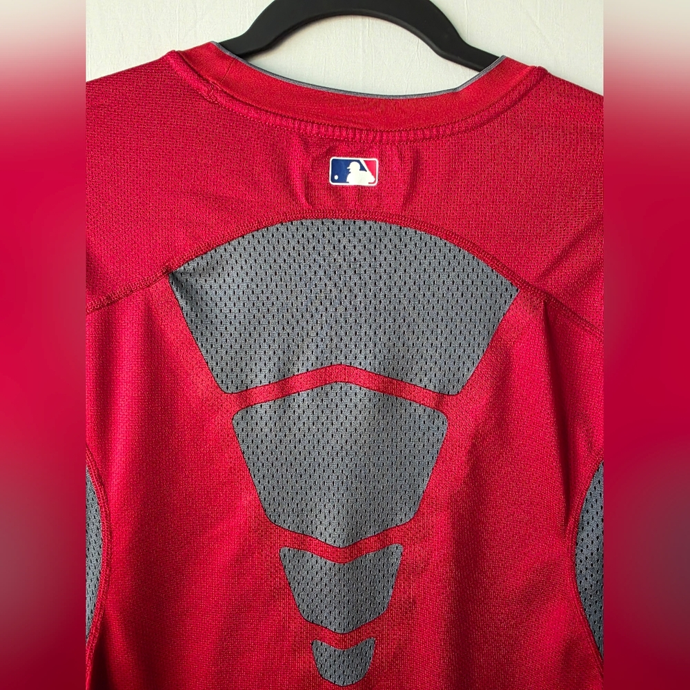 Nike Pro Combat Texas Rangers MLB Fitted Long Sleeve Red Medium Excellent - Picture 7 of 11